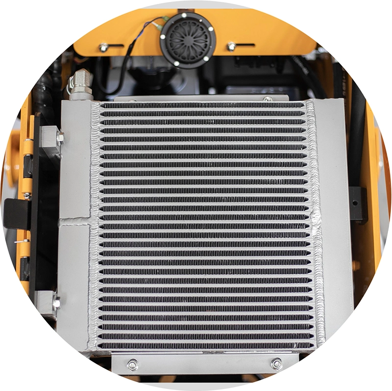 High-efficiency hydraulic oil cooler
