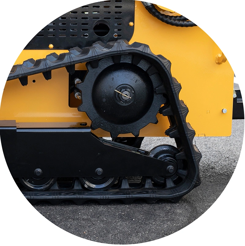 High-stability Triangular Rubber Tracks