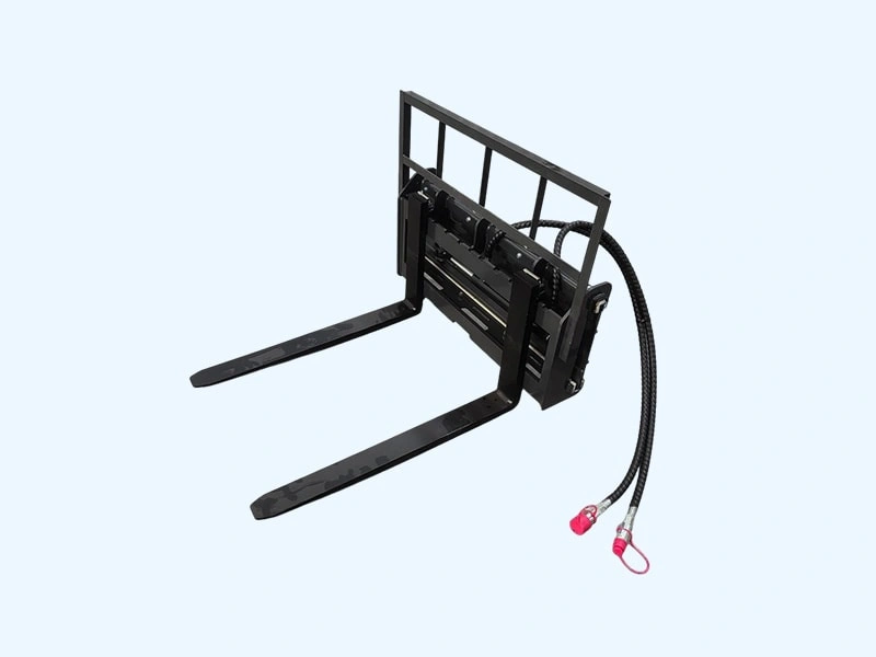 Вилочный погрузчик / Вилочный погрузчик с бортовым поворотом – сцена обработки материалов